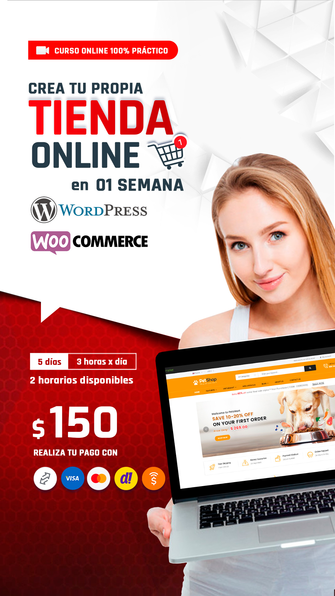 curso para crear tu propia tienda online con woocommerce en una semana