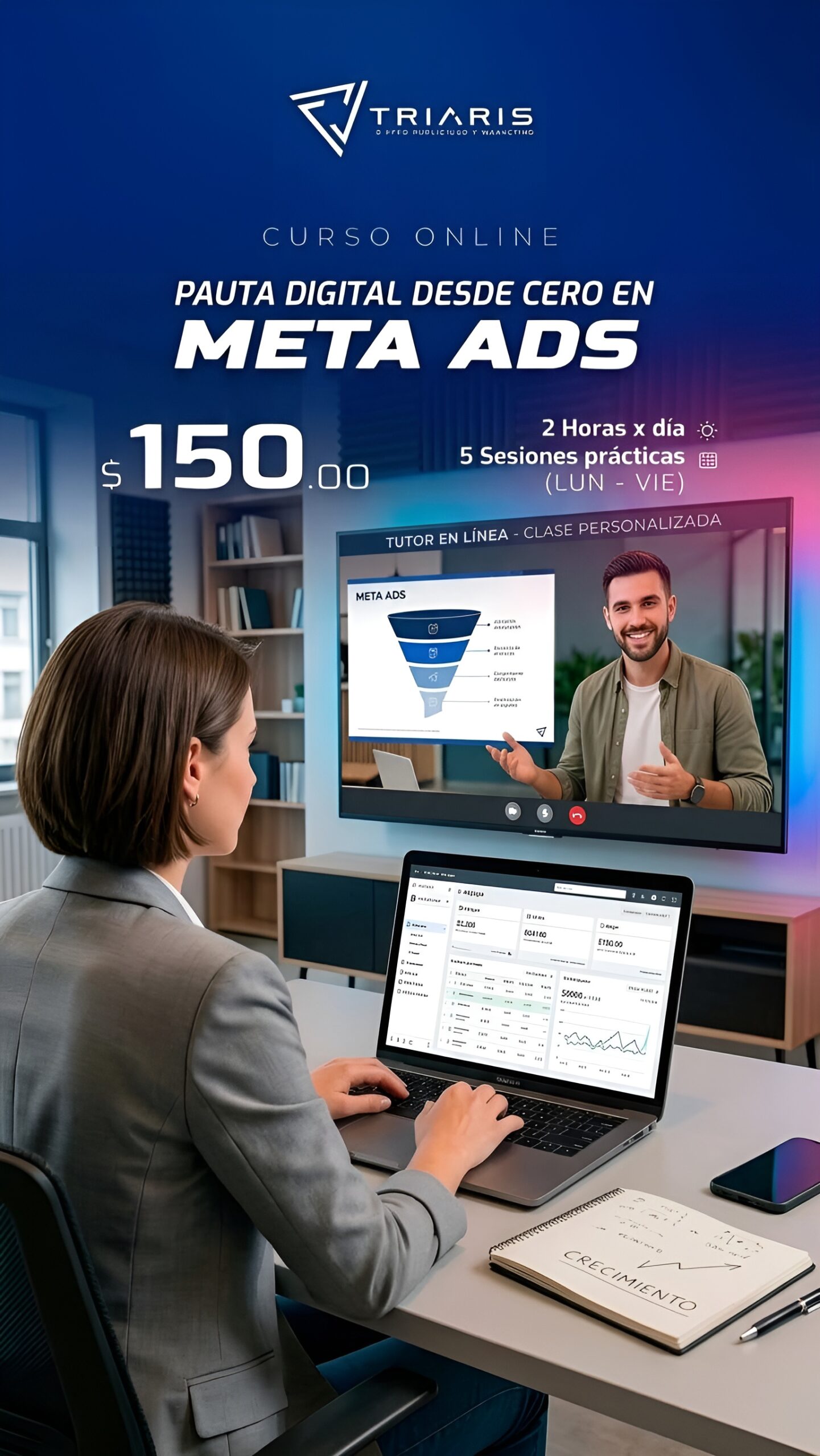 curso pauta digital en META ADS - Mentoría especializada - 10 participantes como máximo por grupo